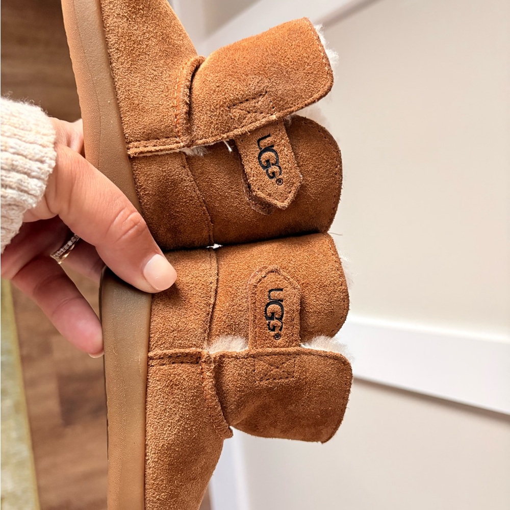 UGG Kids Brown Suede Booties